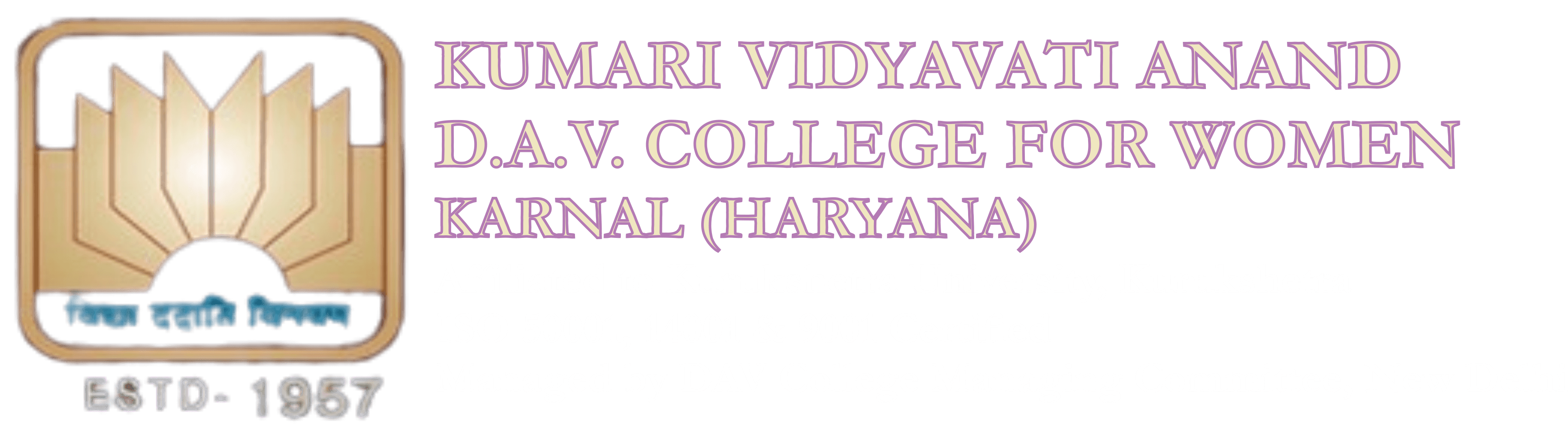 KVA DAV College for Women, Karnal-logo