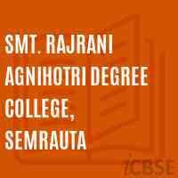 Smt. Rajrani Agnihotri Degree College-logo