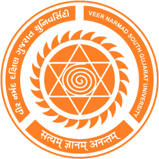 Veer Narmad South Gujarat University-logo