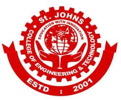 St. Johns College of Engineering and Technology Yemmiganur logo
