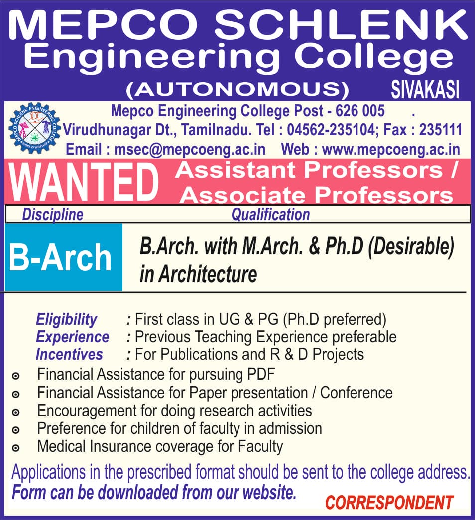 Mepco Schlenk Engineering College-image