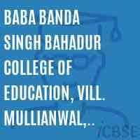 Baba Banda Singh Bahadur College of Education logo