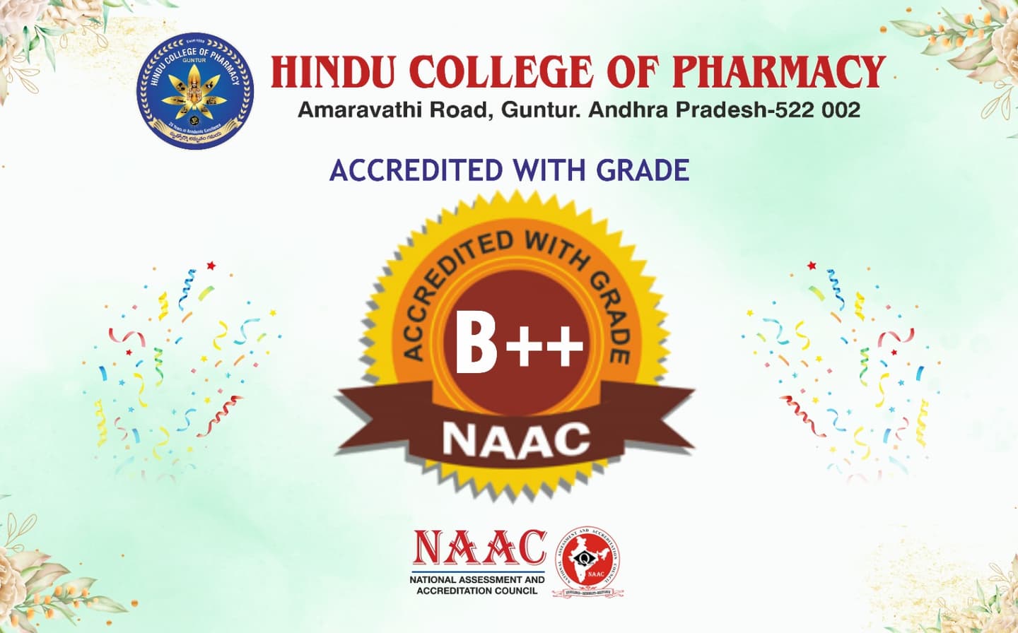 Hindu College of Pharmacy Guntur-logo