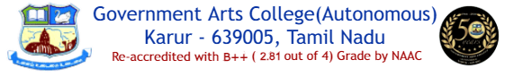Government Arts College (Autonomous) Karur-logo