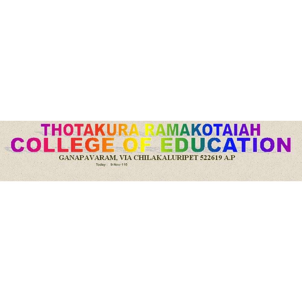 Thotakura Ramakotaiah College of Education logo