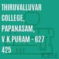 Thiruvalluvar College, Papanasam-logo