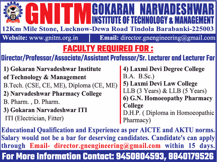 Gokaran Narvadeshver Institute of Technology & Management-image