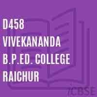 Vivekananda B.P.Ed. College-logo