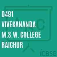 Vivekananda M.S.W. College Raichur-logo