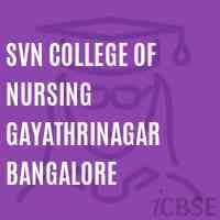 SVN College of Nursing Bangalore-logo