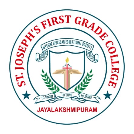 St Joseph First Grade College, Hunsur-logo