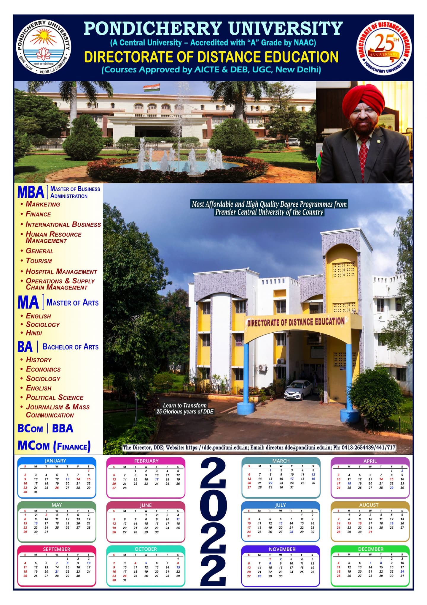 Pondicherry University, Directorate of Distance Education-image