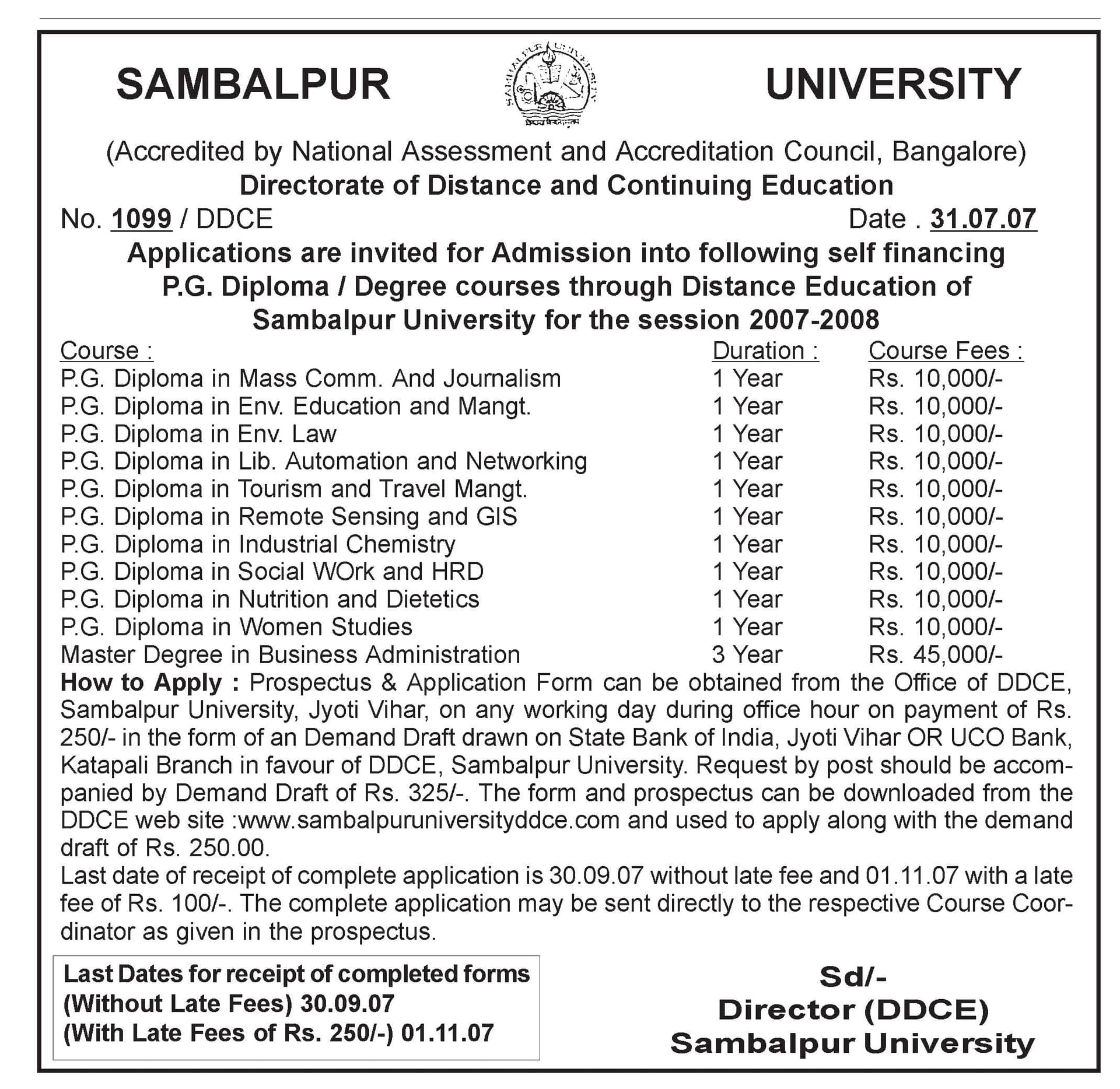 Sambalpur University Distance Education-image