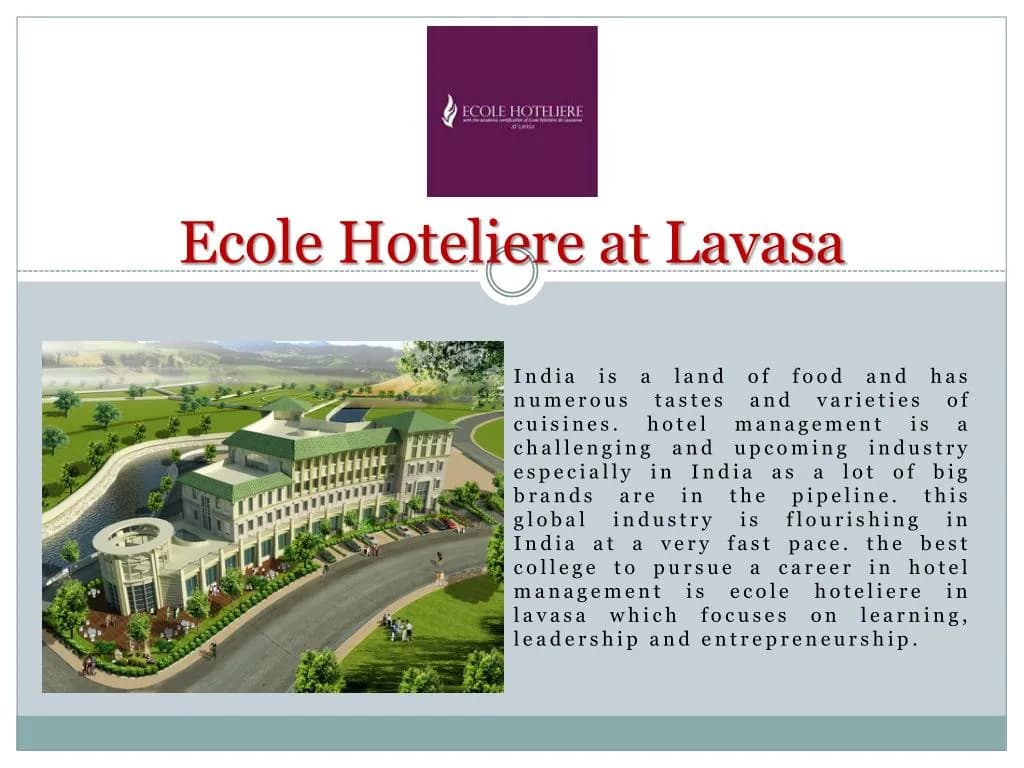 Ecole Hoteliere Lavasa-image