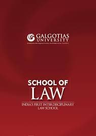 Galgotias University, School of Law-logo