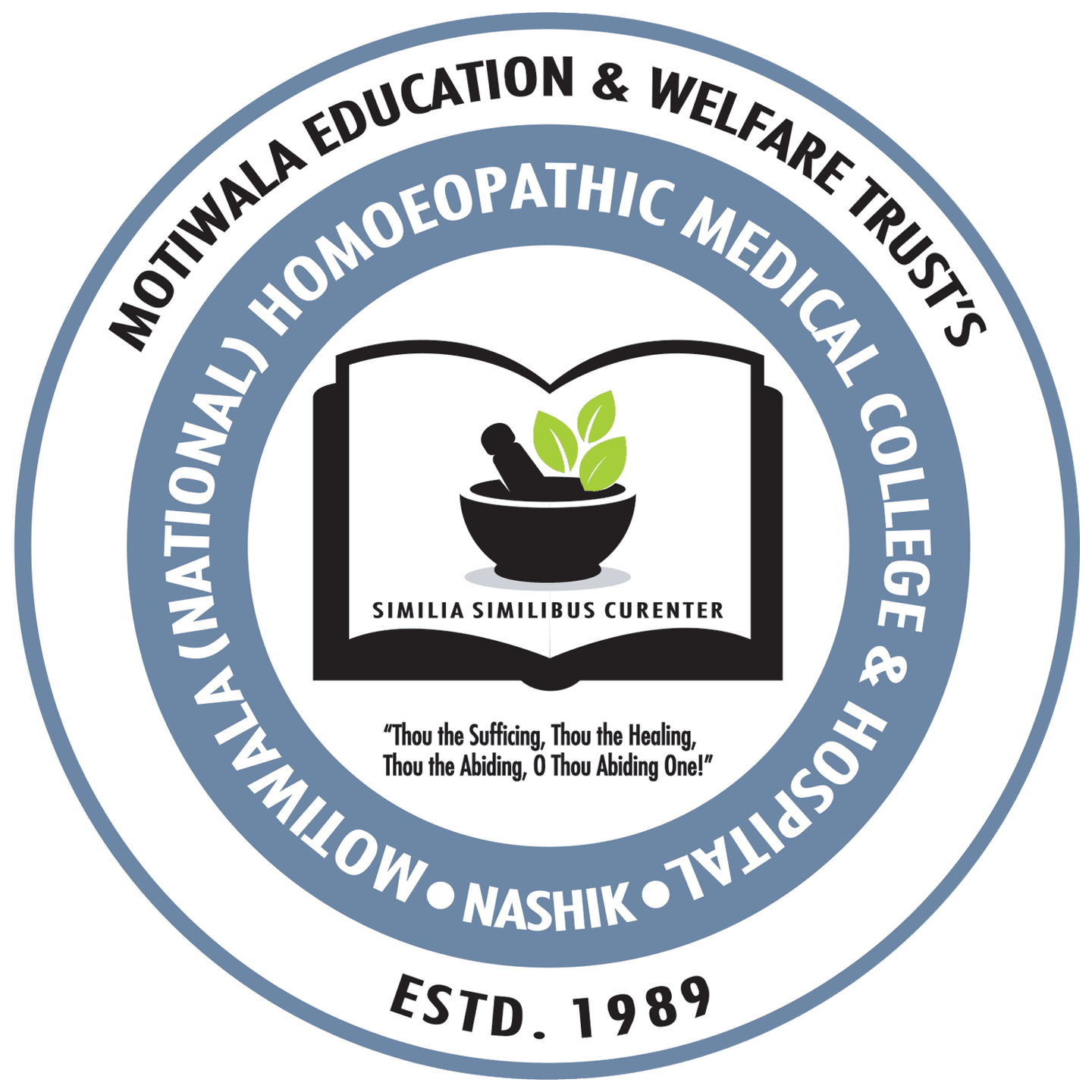 Motiwala homeopathic medical college logo