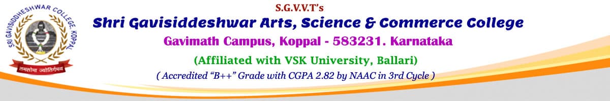 S.G. College, Koppal-logo