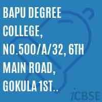 Bapu Degree College-logo