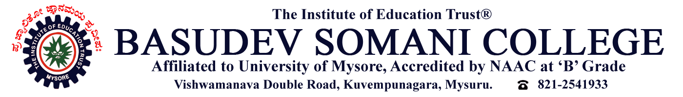 Basudev Somani College logo