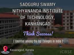 Sadguru Swami Nithyananda Institute of Technology Kanhangad