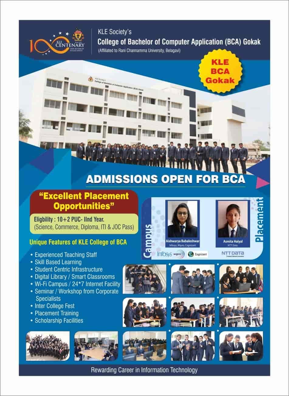 K.L.E.S College Bachelor of Computer Application-image