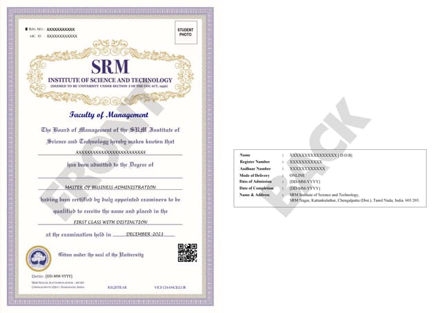 Degree Certificate
