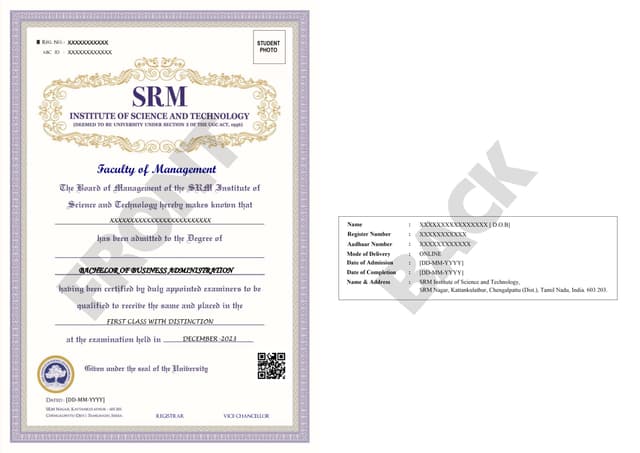 Degree Certificate