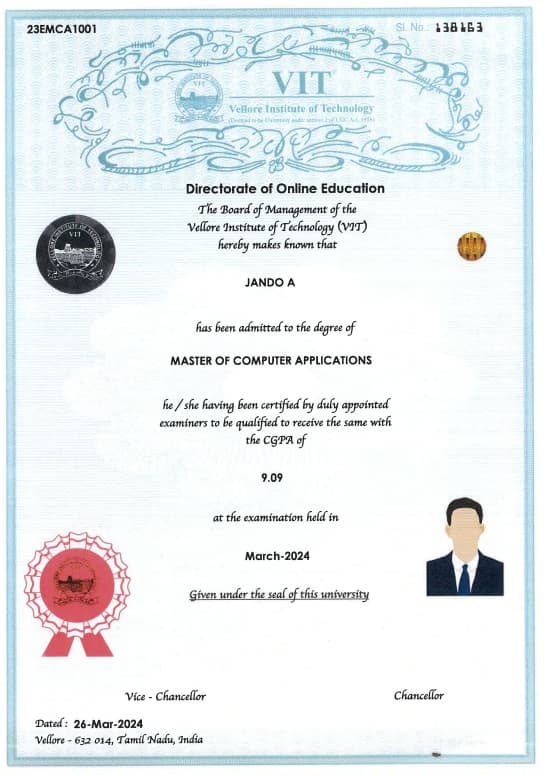 Degree Certificate