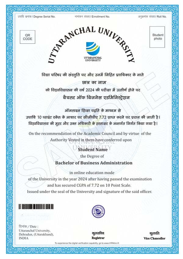 Degree Certificate