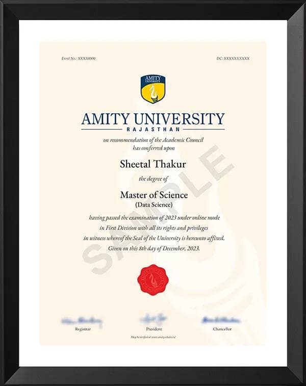Degree Certificate
