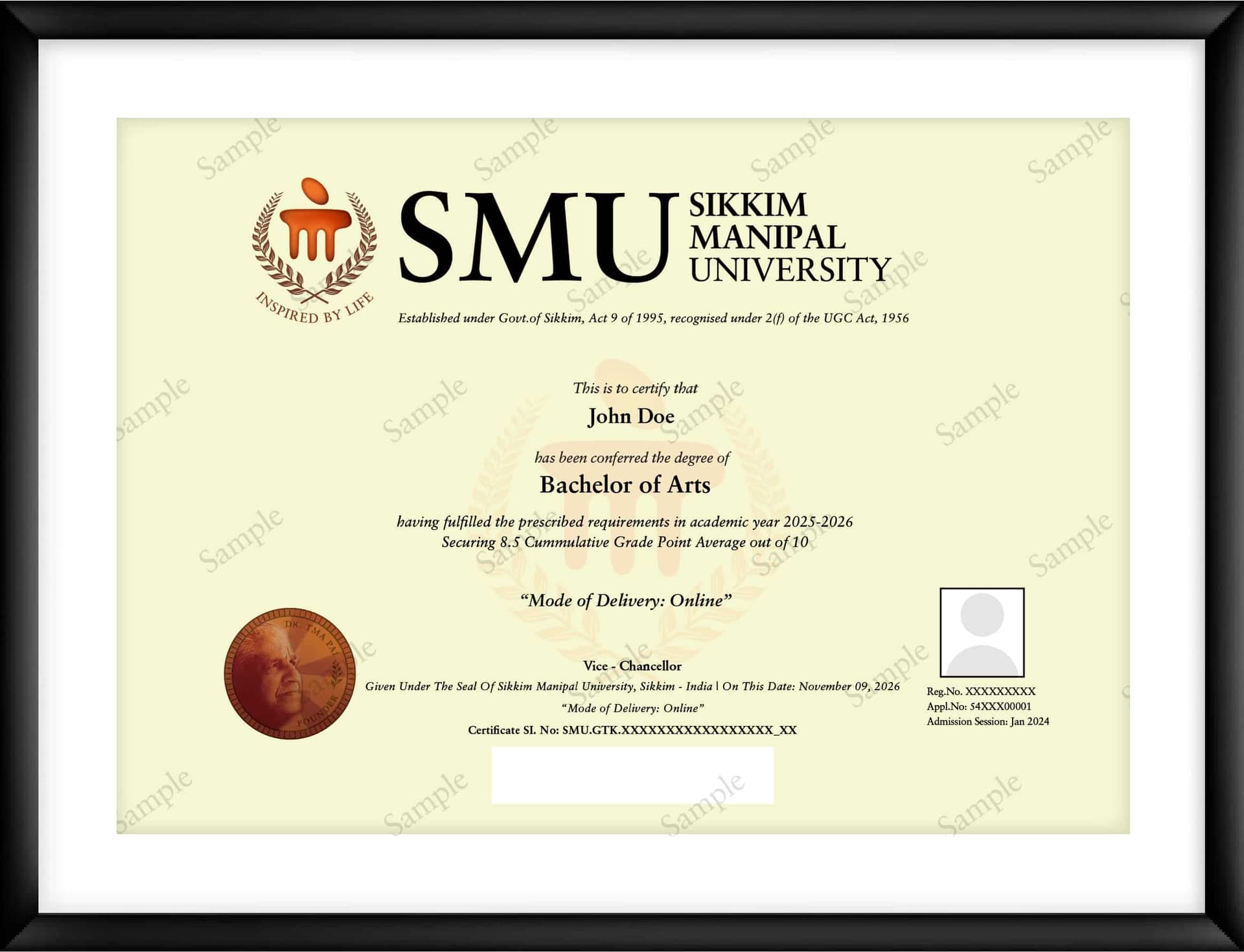 Degree Certificate