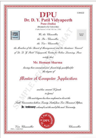Degree Certificate
