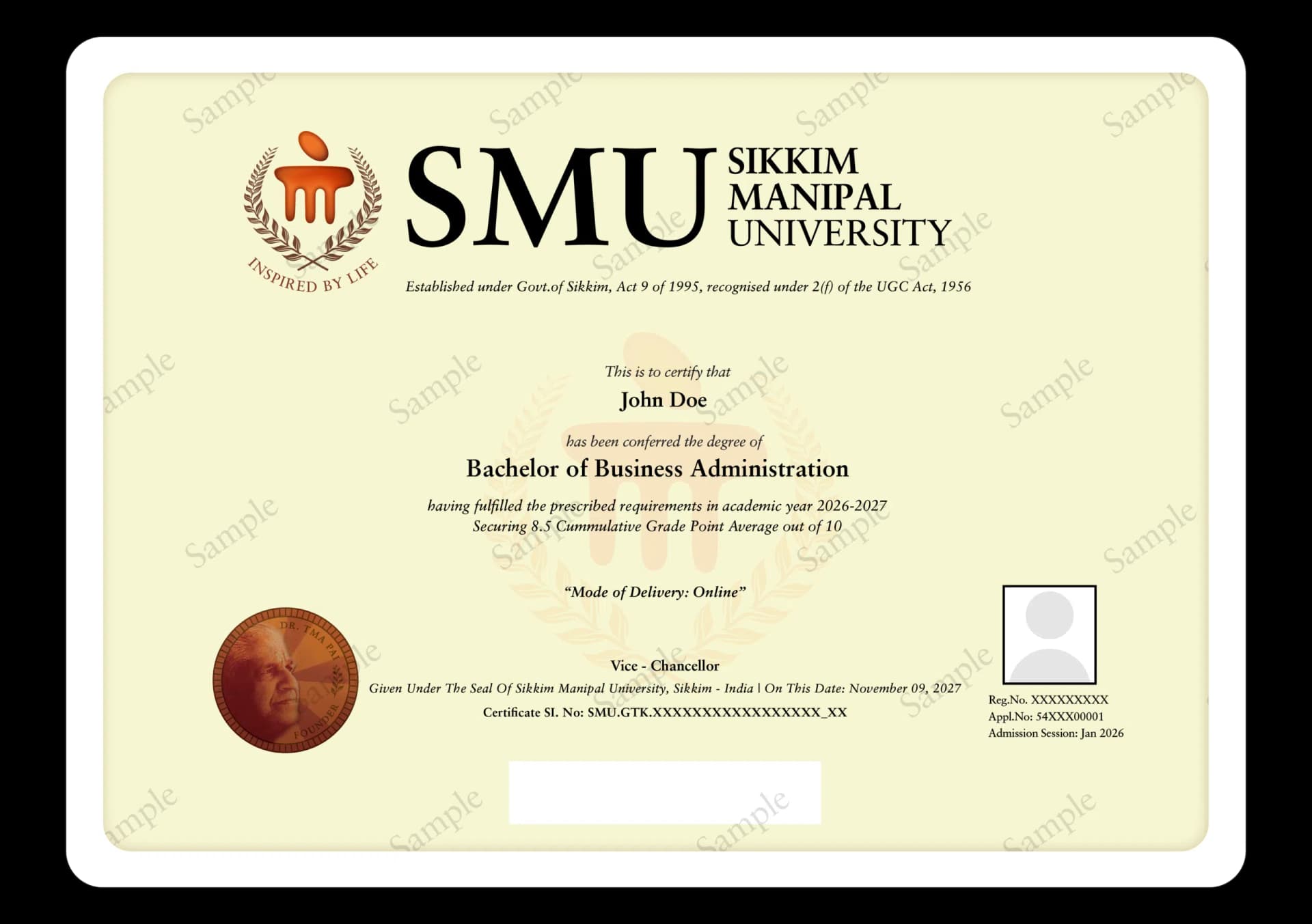 Degree Certificate