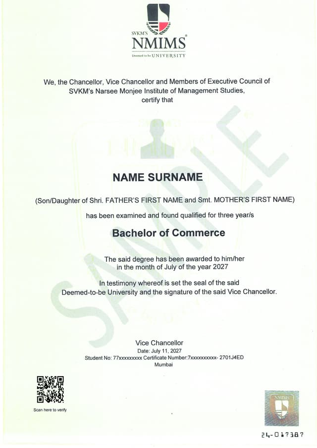 Degree Certificate