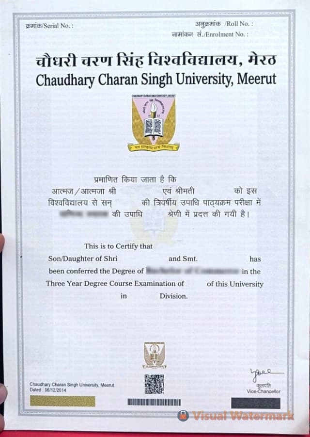 Degree Certificate