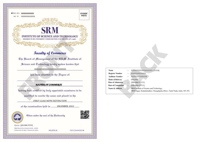 Degree Certificate