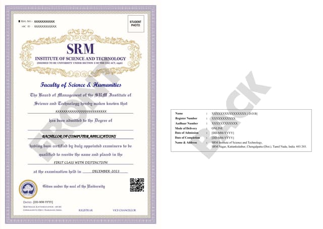 Degree Certificate