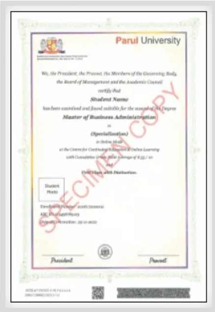Degree Certificate