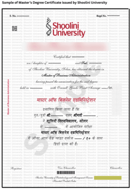 Degree Certificate