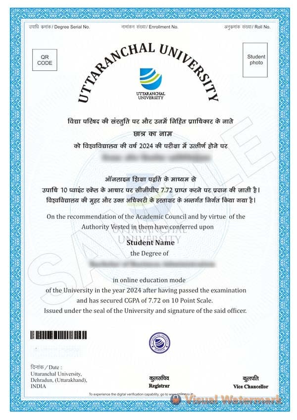 Degree Certificate