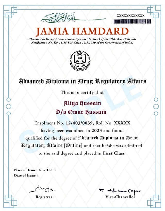 Degree Certificate