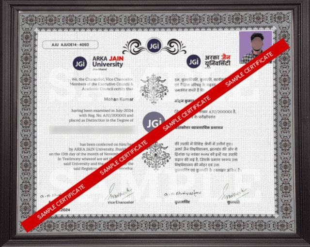 Degree Certificate
