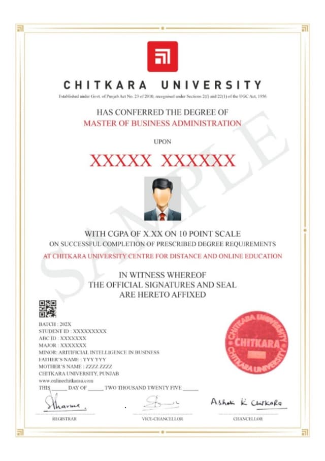 Degree Certificate