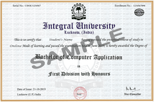 Degree Certificate